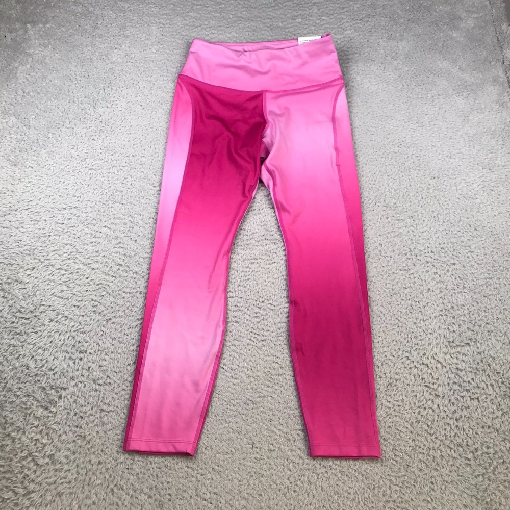 Nike Fast Mid Rise 7/8 Leggings Womens S Pink Gradient Dri-Fit Run Tight NEW NWT
